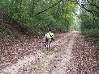 Bent Rider on the Jane Addams Trail